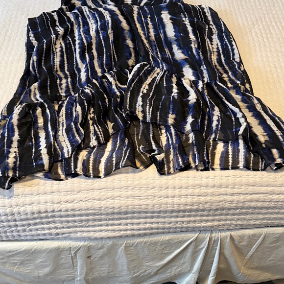 DKNY By Donna Karan - Watercolor Navy & Cream Sz 12 Gorgeous - Picture 8 of 9